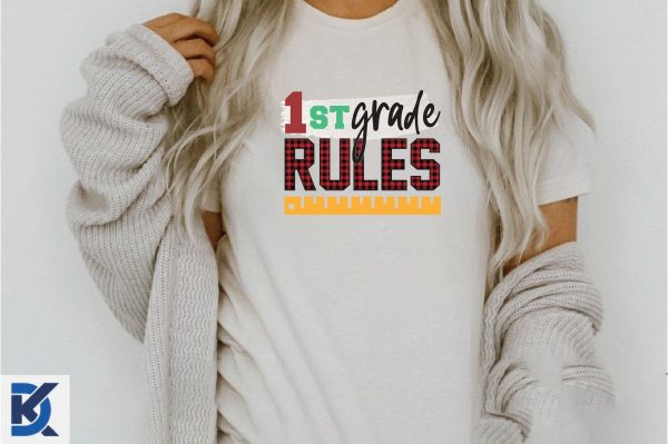1st Grade Rules, Back to School PNG Cheap - Image 2
