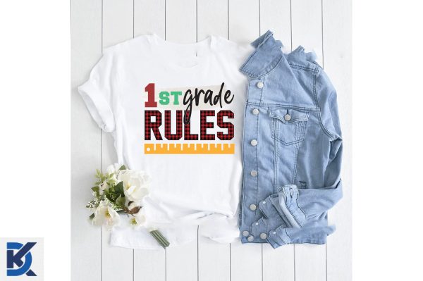 1st Grade Rules, Back to School PNG Cheap - Image 3