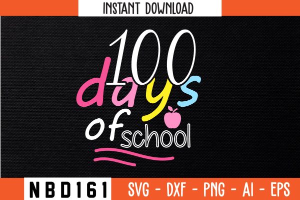 100 days of school T-Shirt Design on Sale